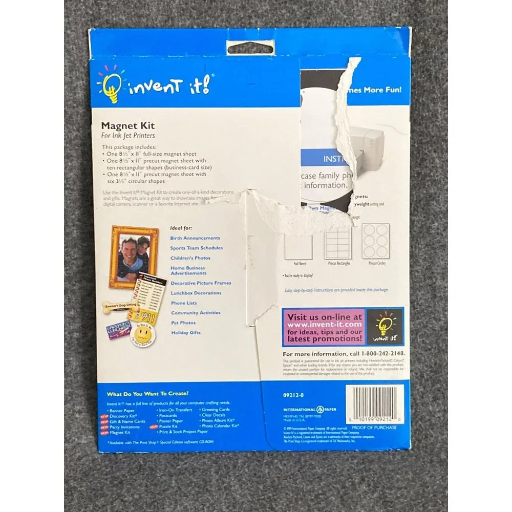VTG U Create It UCIM09 & Invent It 09212-0 Heavy Weight Sealed Magnet Kit Person